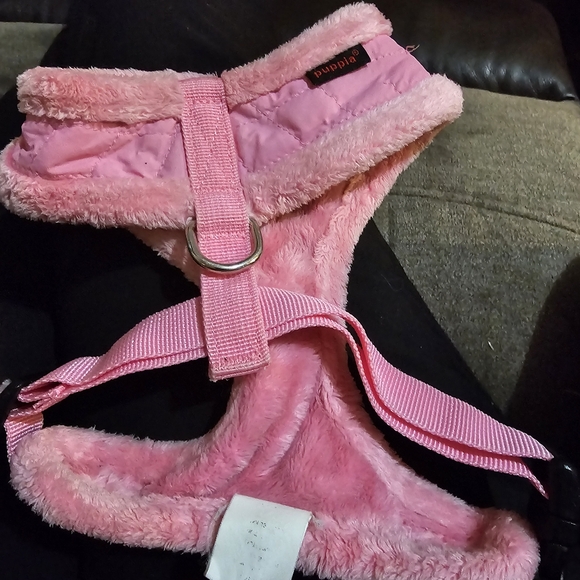 Puppia Terry Dog Harness Over-The-Head Winter Suede Warm No Choke No Pull Traini - Picture 2 of 3